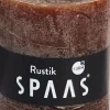 Spaas Stumpenkerze Rustic dunkelbraun D 7 cm H 8 cm