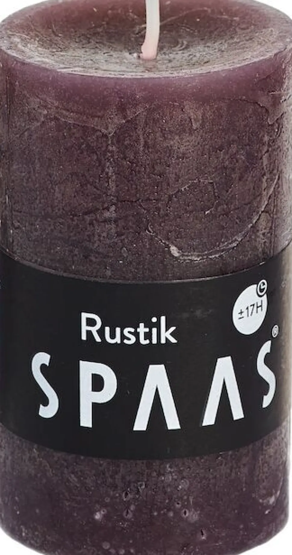 Spaas Stumpenkerze Rustic braun D 4,8 cm H 8 cm