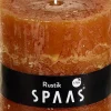 Spaas Stumpenkerze Rustic zimtbraun D 10 cm H 10 cm