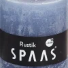 Spaas Stumpenkerze Rustic grau-blau D 7 cm H 8 cm