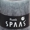 Spaas Stumpenkerze Rustic grau D 7 cm H 8 cm