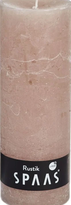 Spaas Stumpenkerze Rustic beige D 6,8 cm H 19 cm