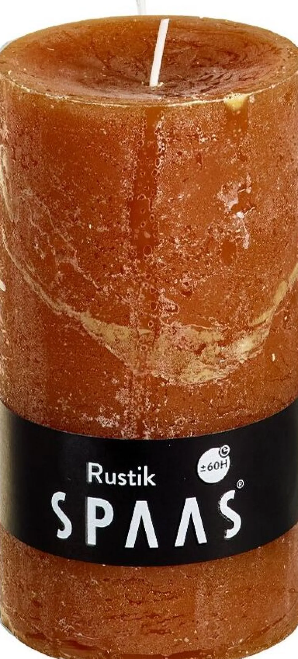 Spaas Stumpenkerze Rustic zimtbraun D 7 cm H 13 cm