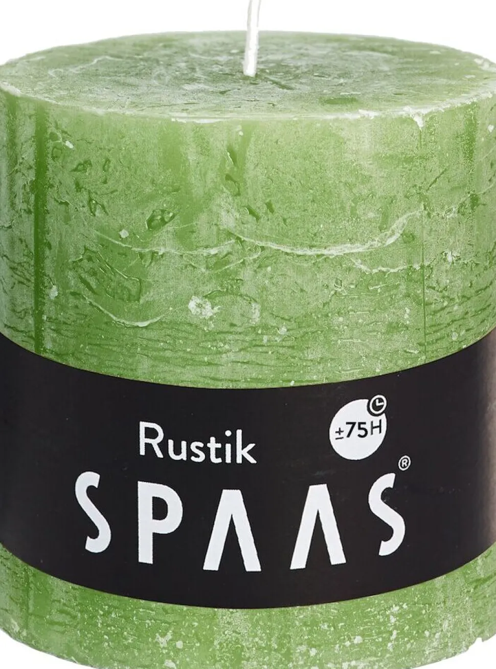 Spaas Stumpenkerze Rustic hellgrün D 10 cm H 10 cm