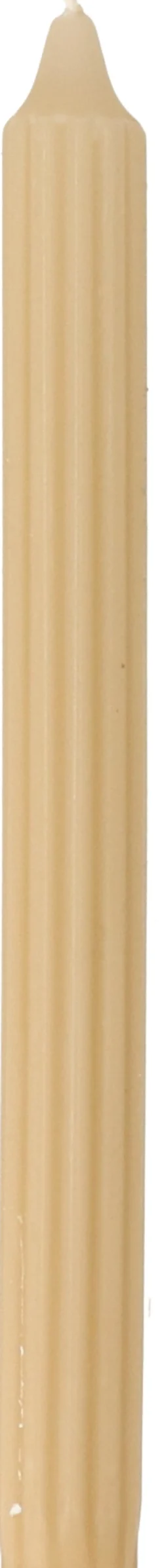 Stabkerze Ribbed beige 7 Std. D 2,2 H 24 cm