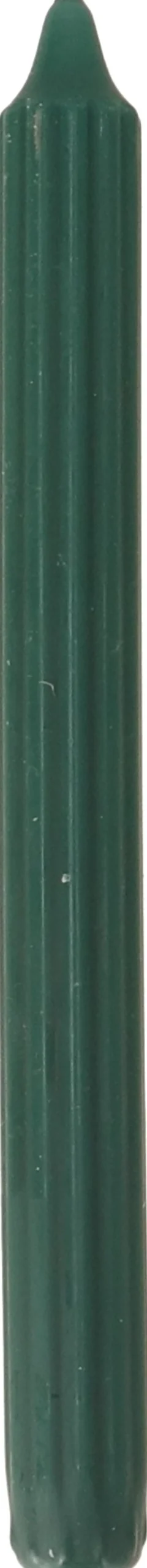 Stabkerze Ribbed dunkelgrün 7 Std. D 2,2 H 24 cm