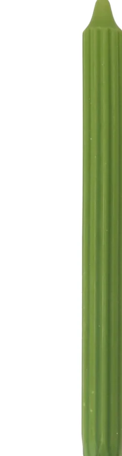 Stabkerze Ribbed grün 7 Std. D 2,2 H 24 cm
