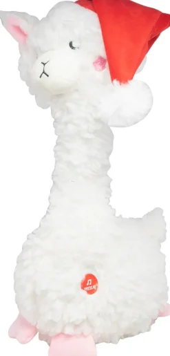 Stofftier Alpaca mit Musik 37 cm