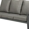Tierra Outdoor Loungesofa Valencia 3-Sitzer Aluminium anthrazit