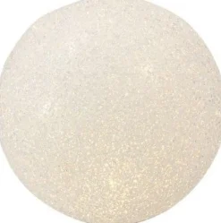 Tischleuchte Schneeball Eva weiß D 8 cm warmweiß
