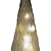 Tischleuchte Weihnachtsbaum grau mit 10 LEDs warmweiß D 10,5 H 24,5 cm