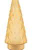 Tischleuchte Weihnachtsbaum gold mit 10 LEDs warmweiß D 10,5 H 24,5 cm