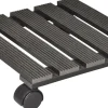 Trolley Pflanzenroller WPC 29 x 29 x 8,3 cm anthrazit