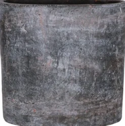 TS Blumentopf Amber 35 x 16 x 35 cm schwarz / braun