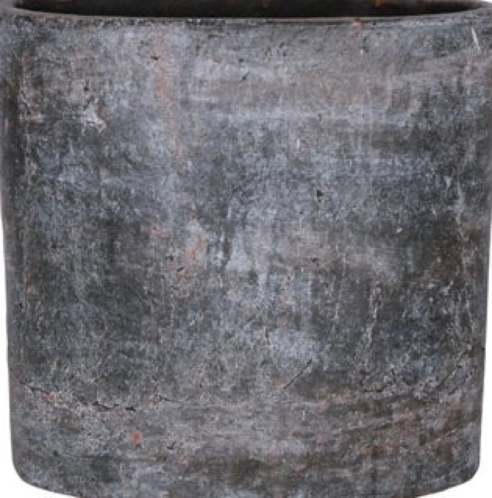 TS Blumentopf Amber 35 x 16 x 35 cm schwarz / braun