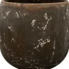 TS Blumentopf Amber D 15 cm H 15 cm schwarz / braun