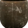 TS Blumentopf Amber D 20 cm H 19 cm schwarz / braun