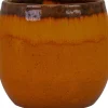 TS Blumentopf Charlotte orange D 15 H 13 cm