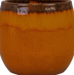 TS Blumentopf Charlotte orange D 15 H 13 cm