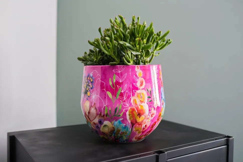 TS Blumentopf Fiesta D 33 H 28 cm fuchsia