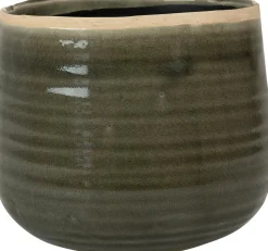 TS Blumentopf Iris grün D 21 H 17 cm
