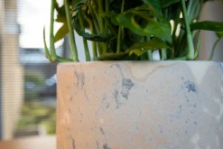 TS Blumentopf Linn creme D 18 H 25 cm