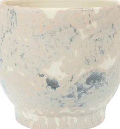 TS Blumentopf Linn creme D 15 H 15 cm