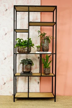 TS Blumentopf Noud braun / mint D 20 H 17 cm