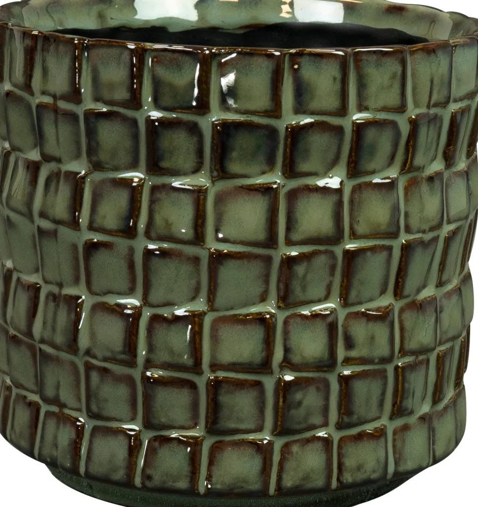 TS Blumentopf Stian grün D 13 H 12 cm