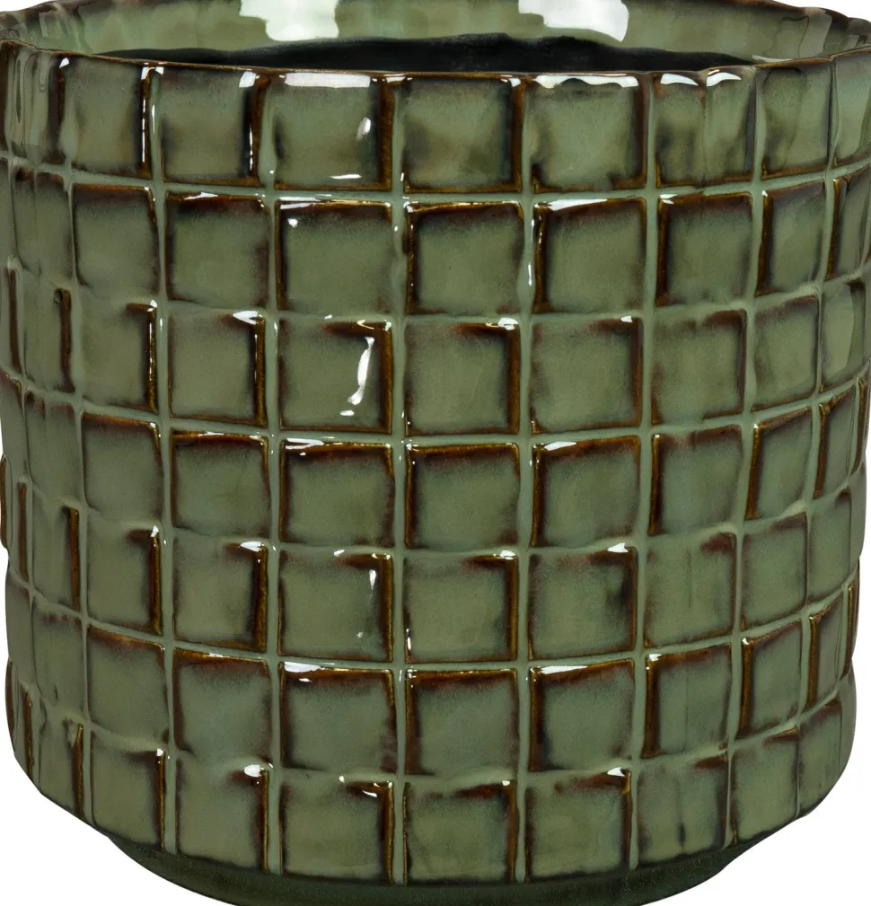 TS Blumentopf Stian grün D 16 H 15 cm