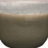 TS Blumentopf Tara grün / grau D 15 H 13 cm