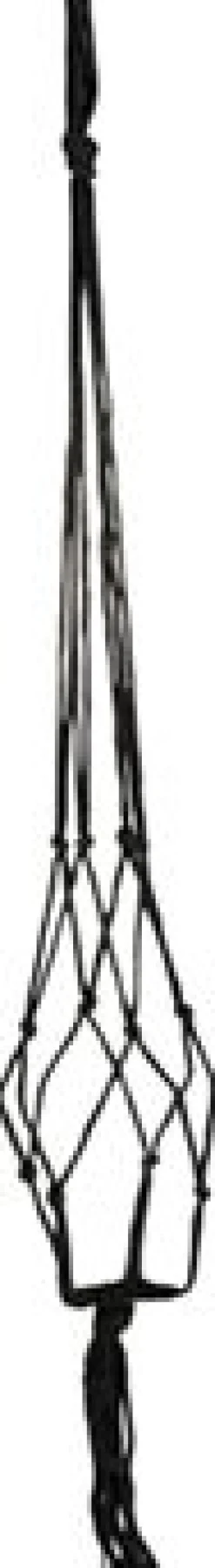 TS Makramee Blumenampel schwarz D 2 cm H 120 cm