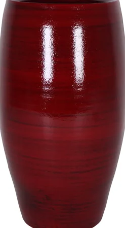 TS Vase Cresta D 15 cm H 30 cm rot