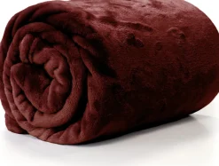 Unique Living Decke Enzo rot 130 x 180 cm