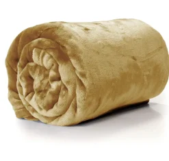 Unique Living Decke Enzo hellbraun 130 x 180 cm