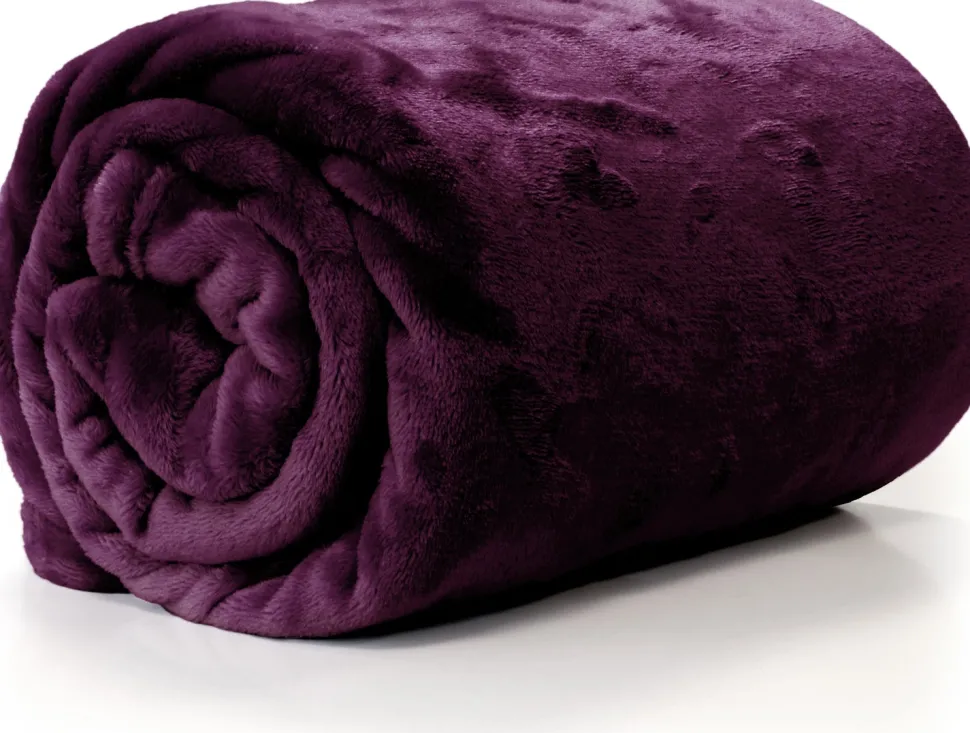 Unique Living Decke Enzo lila 130 x 180 cm