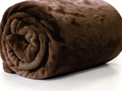 Unique Living Decke Enzo braun 130 x 180 cm