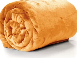 Unique Living Decke Enzo orange 180 x 130 cm