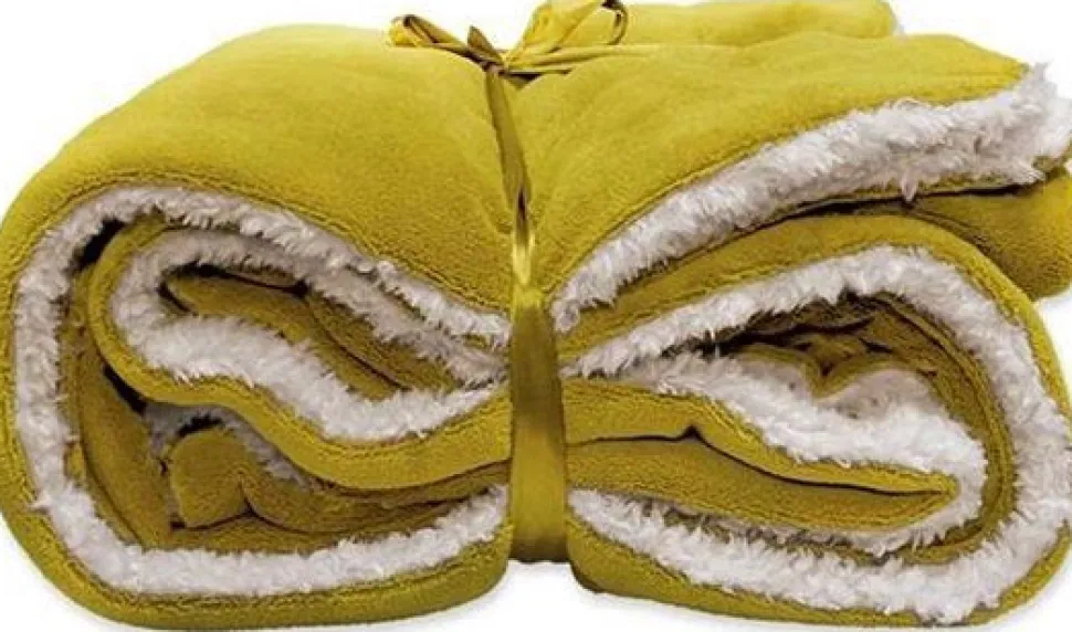 Unique Living Decke Lars hellgrün 150 x 150 cm