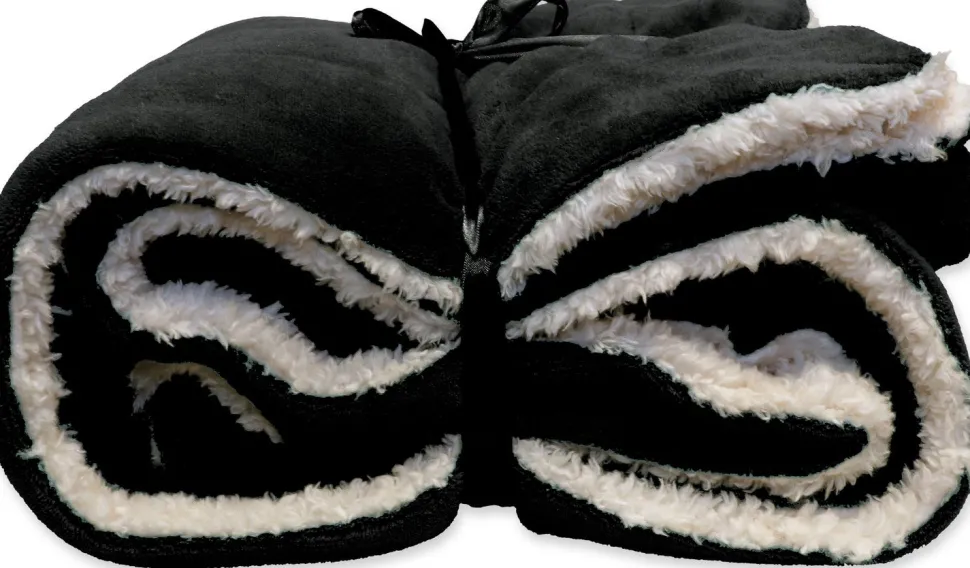 Unique Living Decke Lars schwarz 150 x 200 cm