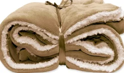 Unique Living Decke Lars hellbraun 150 x 200 cm