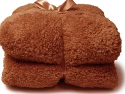 Unique Living Decke Teddy rot 150 x 200 cm