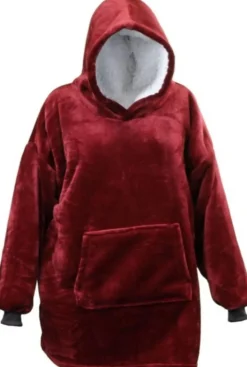 Unique Living Deckenpulli mit Kapuze bordeaux onesize