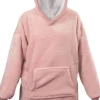 Unique Living Deckenpulli mit Kapuze rosa onesize