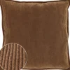 Unique Living Dekokissen Janna braun 45 x 45 x 15 cm