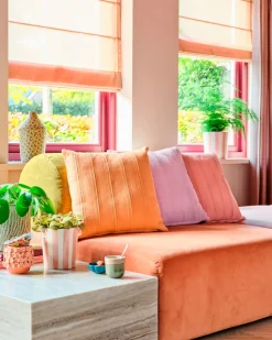 Unique Living Dekokissen Nayla rosa 45 x 45 cm