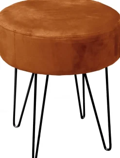 Unique Living Hocker Davy braun D 40 H 35 cm