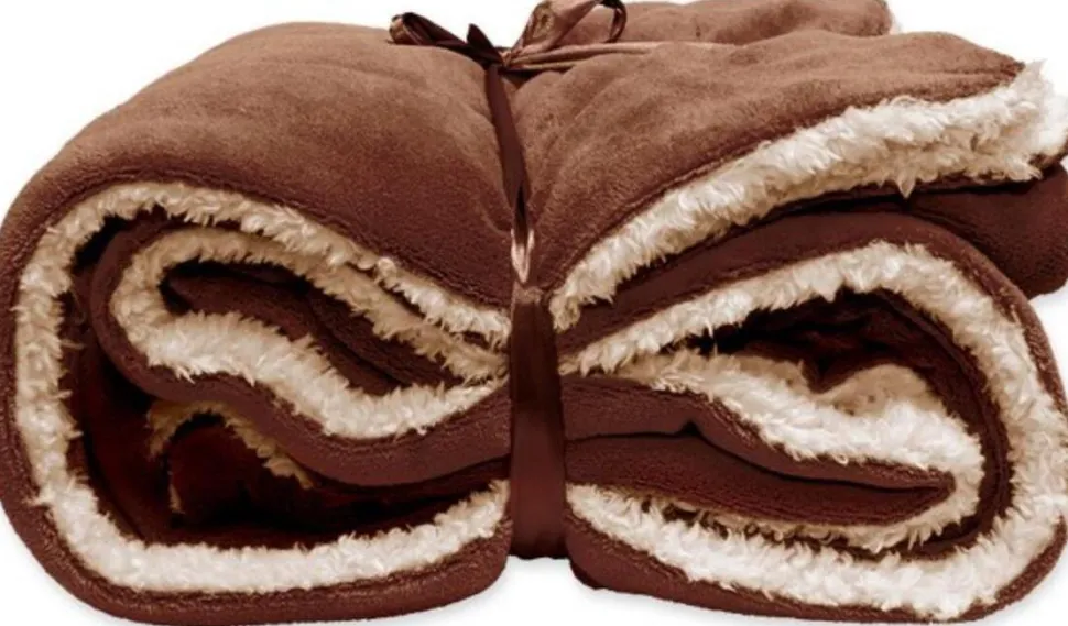 Unique Living Plaid Lars braun / beige 150 x 200 cm