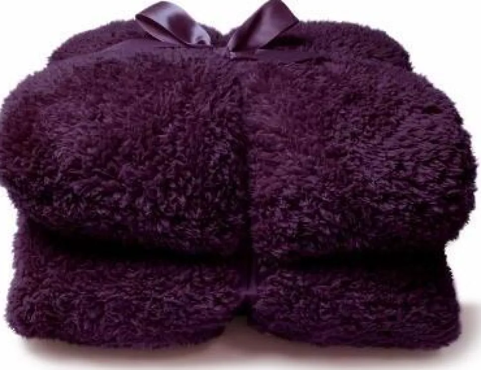 Unique Living Plaid Teddy lila 150 x 200 cm