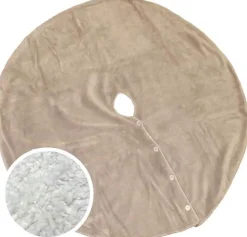 Unique living Weihnachtsbaumdecke Coby beige D 110 cm